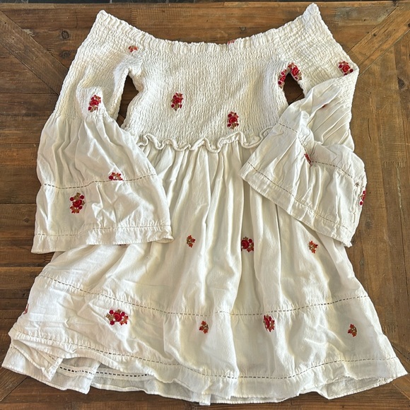 Strapless Embroidered Free People Dress - Picture 1 of 1